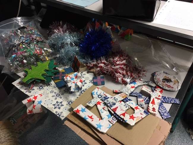 Veillée décorations de Noël